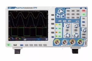 Peaktech P1375 Digitales Speicheroszilloskop 100 MHz 4 Kanäle 1 GS/s DSO - Bild 1 von 3