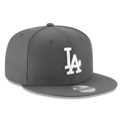 Brand New 9FIFTY Baseball Cap - MLB Los Angeles Dodgers Basic Gray Snapback Hat - Image 1 of 4