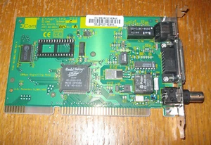 3com EtherLink III 3C509B-C Rev.A Network NIC Ethernet UTP/AUI/BNC ISA Card DOS - Bild 1 von 2
