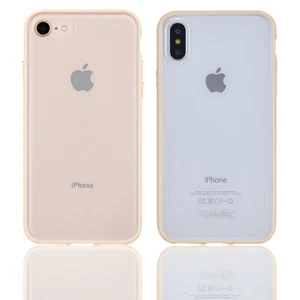 BUMPER Silicone Case For iPhone 7 8 X XS Strong Grip Hard Mobile Back Cover - Picture 1 of 21
