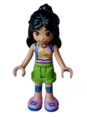 LEGO FRIENDS Minifigura Liann Monopatín 41751 Mujer Preadolescente Hermana Niñas Diversión 614 Foto 1 de 2