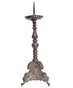Barocker Kerzenleuchter Zinn, 18. Jahrhundert - Picture 1 of 6