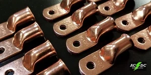 1/0 gauge Ring 1/4 Hole Terminal BATTERY Lug Bare Copper Un-insulated AWG (2) - Picture 1 of 4