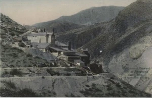 Antique Photo Postcard Goverment Cement Mill at Roosevelt Dam Ariz near railroad - Picture 1 of 4