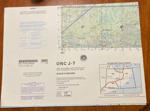 ONC J-7 AERONAUTICAL CHART MAP DEFENSE MAPPING ONCXXJ07 42"X56" - Picture 1 of 6