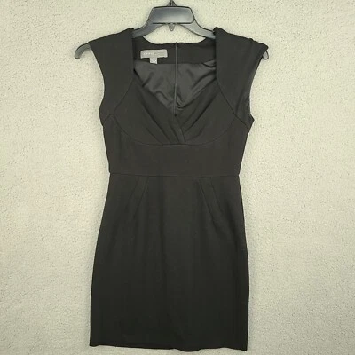 Donna Ricco New York Classic Black Dress Womens Size 6 Lined Cocktail Midi Mini - Image 1 of 4