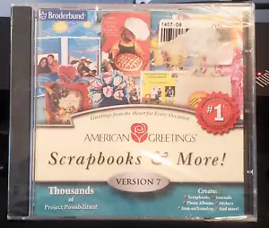 VTG American Greetings Scrapbooks & More Version 7 PC CD 2002 Broderbund Windows - Picture 1 of 5