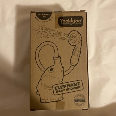 Cabezal de ducha de baño para bebé A4 Yookidoo - bomba de agua elefante púrpura NUEVO NUNCA USADO Foto 1 de 4