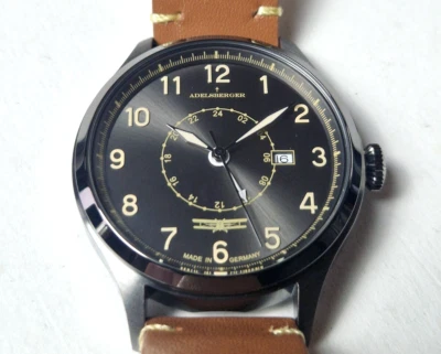 Adelsberger Automatikuhr,vergoldetes Uhrwerk,Limitiert auf 155(Artikel Nr.0433) - Bild 1 von 4