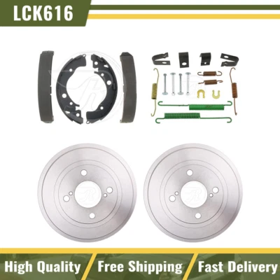 Tambores de freno traseros y zapatas de freno kit de resorte de hardware para Honda Fit 2015 2016 2017 Foto 1 de 4