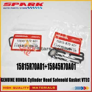 1 juego de válvula de carrete solenoide VCM junta GENUIN cerca de culata VTEC para Honda - Imagen 1 de 15