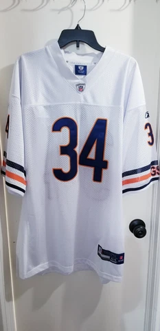 #34 WALTER PAYTON REEBOK ONFIELD PLAYER  JERSEY MENS SZ 54 CHEST -WHITE- NWT Cover