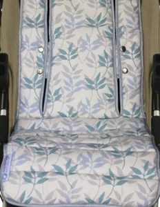 Keep Me Cosy™ Pram Liner, Universal, 100% Cotton Fabric - Pastel Leaf - Picture 1 of 4