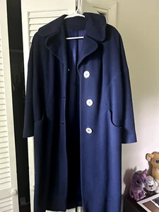 Vintage Women's 1960s Connoisseur 100% Cashmere Coat - Size L  - Picture 1 of 5