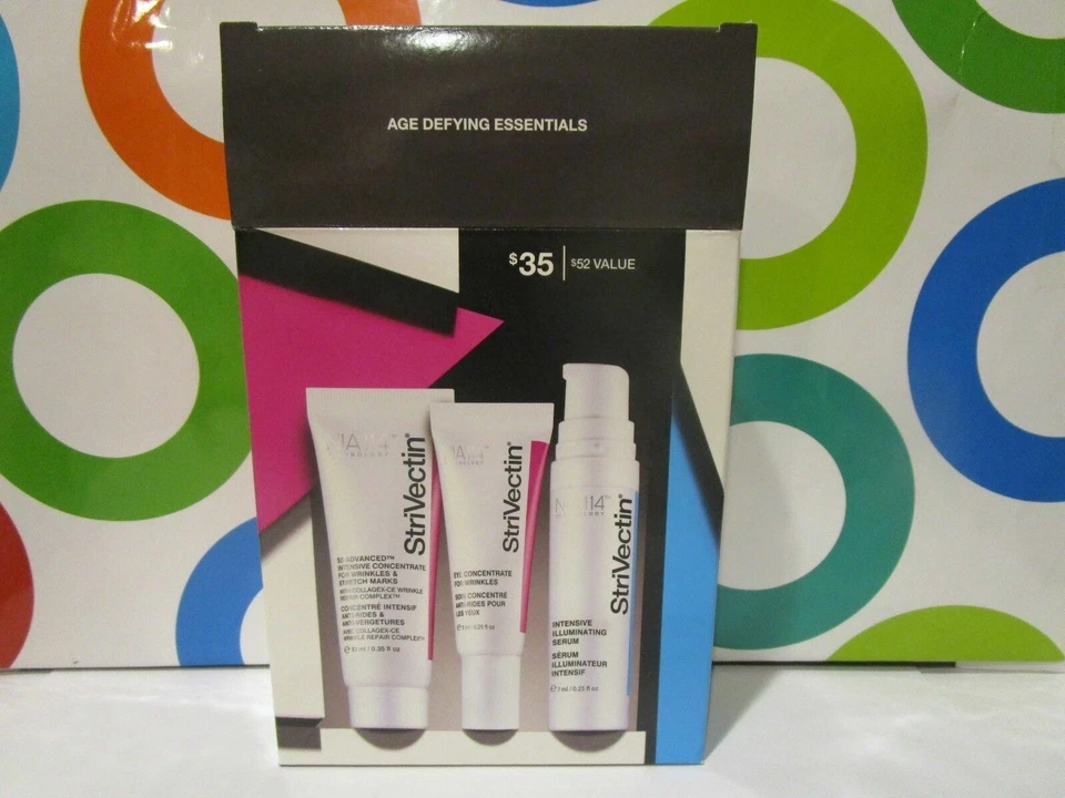 STRIVECTIN ~ AGE DEFEYING ESSENTIALS 3 PIECE MINI SET ~ BOXED / READ FULL DETAIL - Изображение 1 из 1