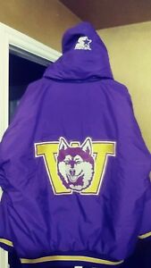 Washington Huskies Starter Jacket XL Coat Parka Vintage UW Dawgs Ncaa Puffy