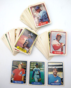 1982 Fleer Baseball 125+ Cards Lot HOF, Rookies, Semistars - No Dupes Mid Gr [A]