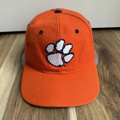 Clemson Tigers Orange Zephyr Fitted  Size 7 1/4 Hat Cap Vintage - Image 1 of 4