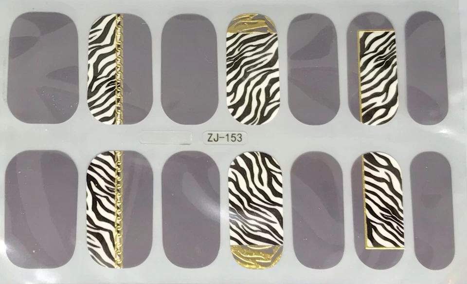 Color Gel  Nail Polish Strips .  ZJ153. Read Description Below - Image 1 of 1
