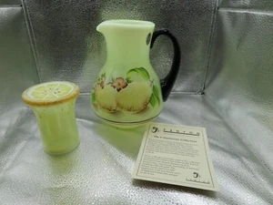 JUEGO DE INVITADOS DE VIDRIO LIMONADA FENTON ART Tumble Up - Colección Connoisseur 2002-NUEVO EN CAJA - Imagen 1 de 12