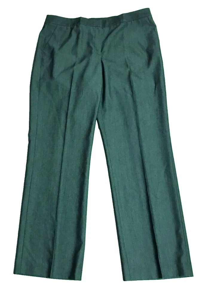 Evan-Picone Trouser Dress Pants Sz 14 Gray  Stretch High Rise 36"W x 32"L - Image 1 of 4