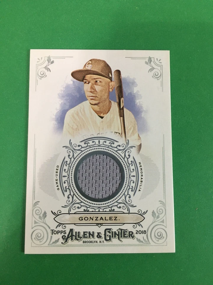 F146,708  2017 Topps Allen and Ginter Relics #FSRBCG Carlos Gonzalez ROCKIES - Image 1 of 1