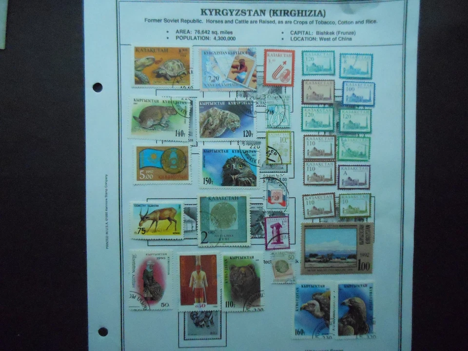 Kyrgyzstan Stamp Lot - Image 1 of 1