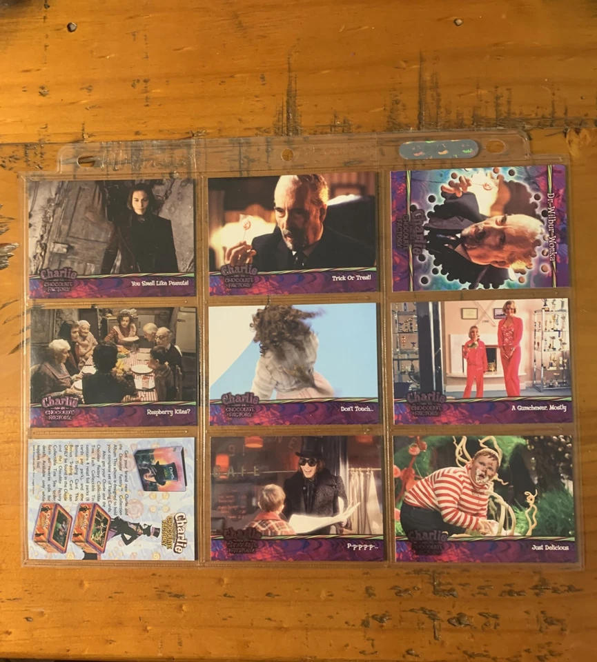 Charlie And The Chocolate Factory 9 Trading Cards - Image 1 of 1