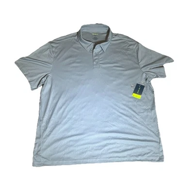 Tek Gear Dry Tek Men's XL Short Sleeve Polo Shirt New w/ Tags Gray - Image 1 of 4