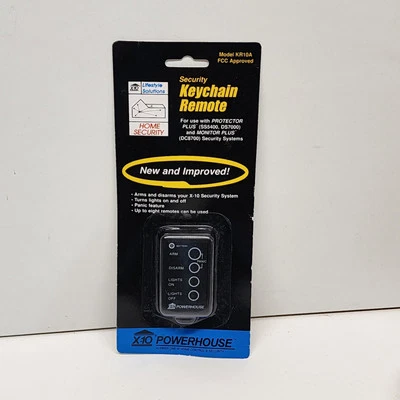 X-10 Powerhouse Security Keyfob Keychain Remote KR10A Panic Feature New Sealed - Image 1 of 2