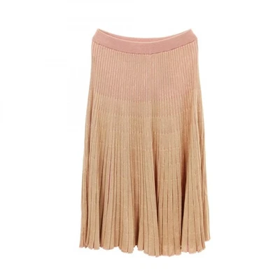 GUCCI Lovelight skirt Rayon Pink Beige Used Women #XS - Image 1 of 4