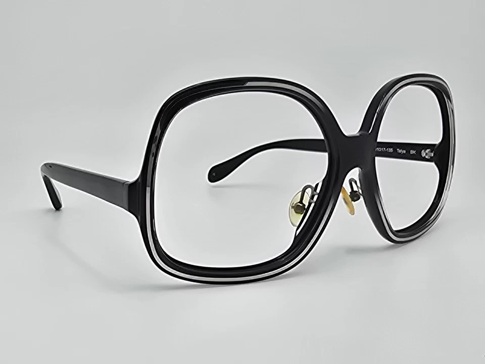 Gafas de sol Oliver Peoples Talya negras plateadas montura de gran tamaño Japón 61-17-135 Foto 1 de 4