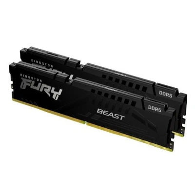 Kingston Fury Beast 16Gb Kit 2 X 8Gb Ddr5 5600Mhz Cl40 1.25V Ecc Xmp 3.0 Pmic Di - Image 1 of 2