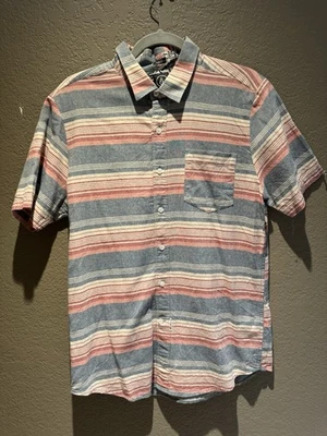 Volcom Slim Fit Size Medium Short Sleeve Multicolored Button Down Shirt EUC - Image 1 of 4