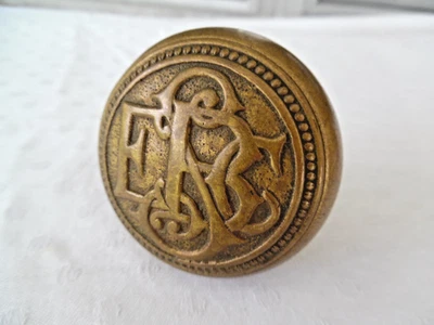 Старинный 1893 George B Post разработан Buffalo NY Erie County Сберегательный Банк Дверная Ручка - Изображение 1 из 4