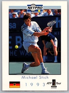 1993 NetPro #M87 Michael Stich Germany Tennis Sports Card - Picture 1 of 2