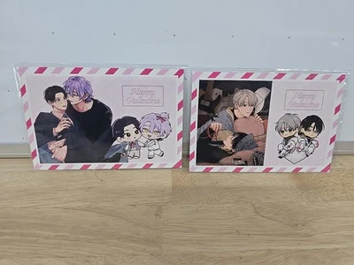 Manga BL Drawing Valentine PostCards JAPAN Yaoi Boys Love JP - Image 1 of 4