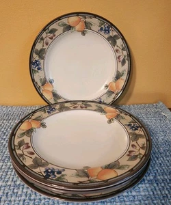 4 Mikasa Intaglio Garden Harvest Salad Dessert Plates CAC 29 - Picture 1 of 2