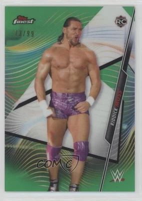 2020 Topps Finest WWE Green Refractor /99 Riddick Moss #28 - Image 1 of 2