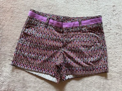 Pantalones Cortos Athleta Ariel Fo Sho Para Mujer Cinturón Cardo Púrpura Bolsillos Talla 0 Foto 1 de 4