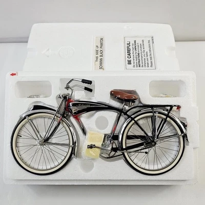 Danbury Mint Schwinn Black Phantom 1/6 Scale Diecast Bicycle Bike NEW - Image 1 of 4