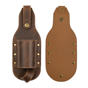 Funda para cinturón de cerveza de cuero portabotellas - Crazy Horse regalo al aire libre - Imagen 1 de 36
