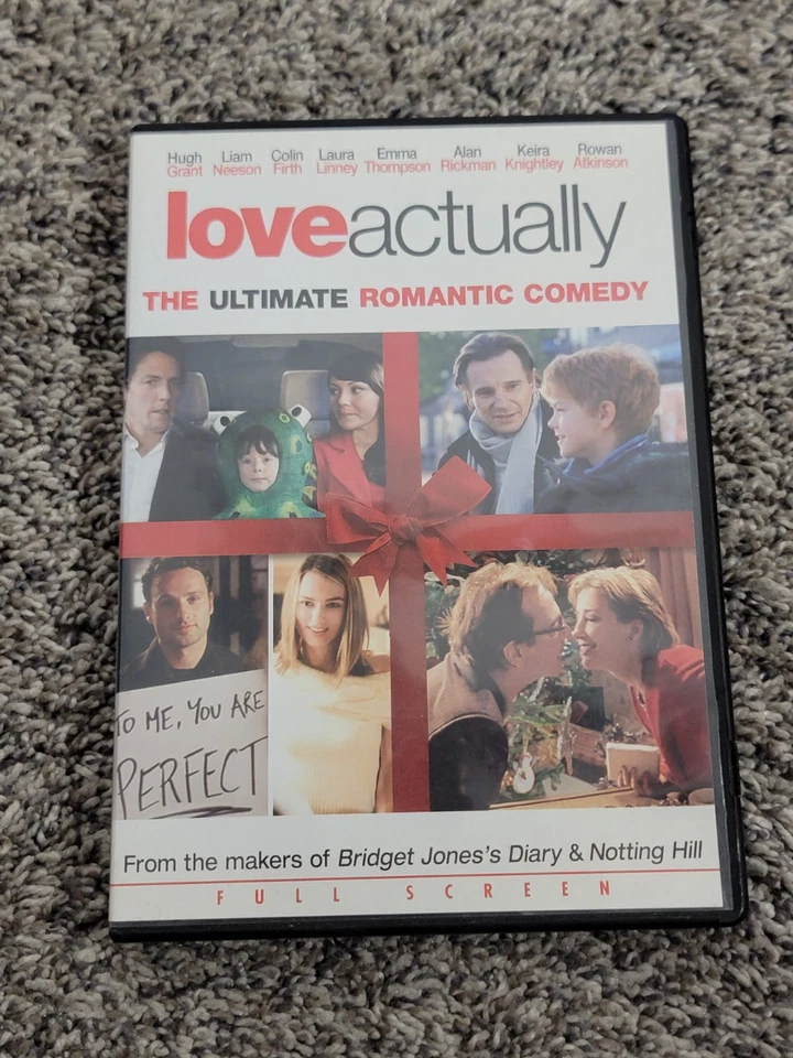 Love Actually DVD Full Screen 2003 Hugh Grant Liam Neeson Romantic Comedy - Image 1 of 2