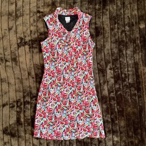 TALBOTS KIDS Girl’s 18 Floral Sleeveless Portrait Collar Dress w/ Bow PRISTINE - Picture 1 of 4