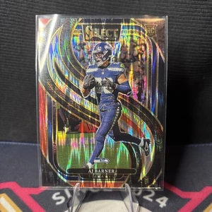 Panini Select 2024 - Premier Level AJ Barner #103 negro y rojo Shock Prizm (RC) - Imagen 1 de 2