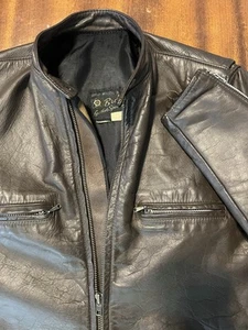 Chaqueta deportiva de cuero Brooks de colección para hombre talla 38 Detroit - Imagen 1 de 6