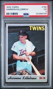 1970 Topps Harmon Killebrew #150 Minnesota Twins HOF PSA VG 3 - Picture 1 of 2