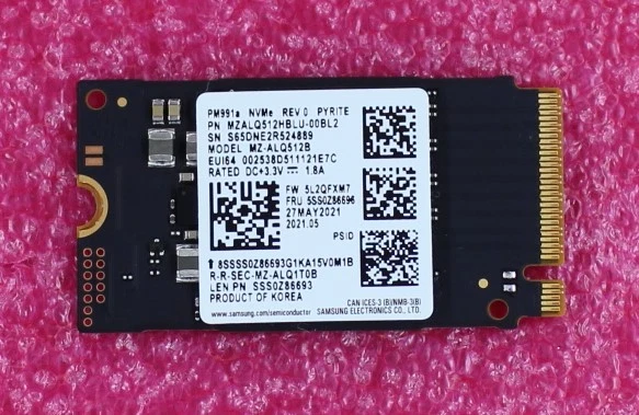 5SS0Z86696 - SSD Lenovo 512GB 1101 M.2 PCIe 2242 Foto 1 de 1