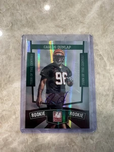 2010 Donruss Elite Turn of the Century Autographs Carlos Dunlap Auto /299 Bengal - Bild 1 von 4
