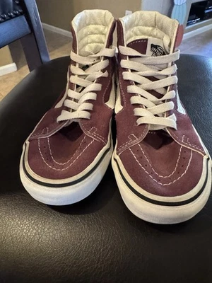 VANS Sk8-Hi. HI Top Skate Wine Tasting Purple Men Sz 4.5 Women Sz 6 US. EUC. - Image 1 of 4